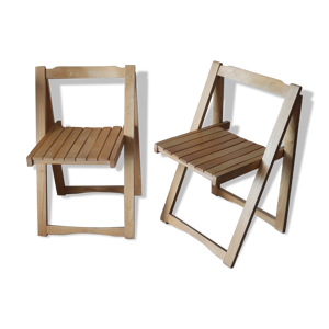 Paire de chaise pliante années