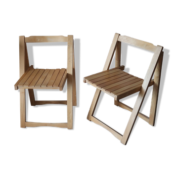 Pair of folding chair 60s