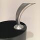 "Golf" umbrella stand in black plastic and chrome