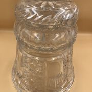 Vintage vase cut into facets of the 30s