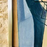 Vintage abstract painting, signed, circa 70's/80's