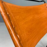 A. A. Dolleman Lounge Chair by Metz & Co, Mid-Century Leather & Metal