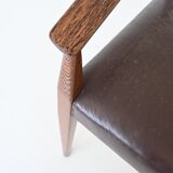 Nanna Ditzel model 113 armchairs Poul Kold Savvaerk Denmark 1955