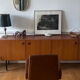 Modernist armchair with oval armrests, 1950s-1960s