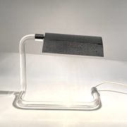 Peter hamburger, crylicord modernist crylicord desk lamp, knoll international, 1960s