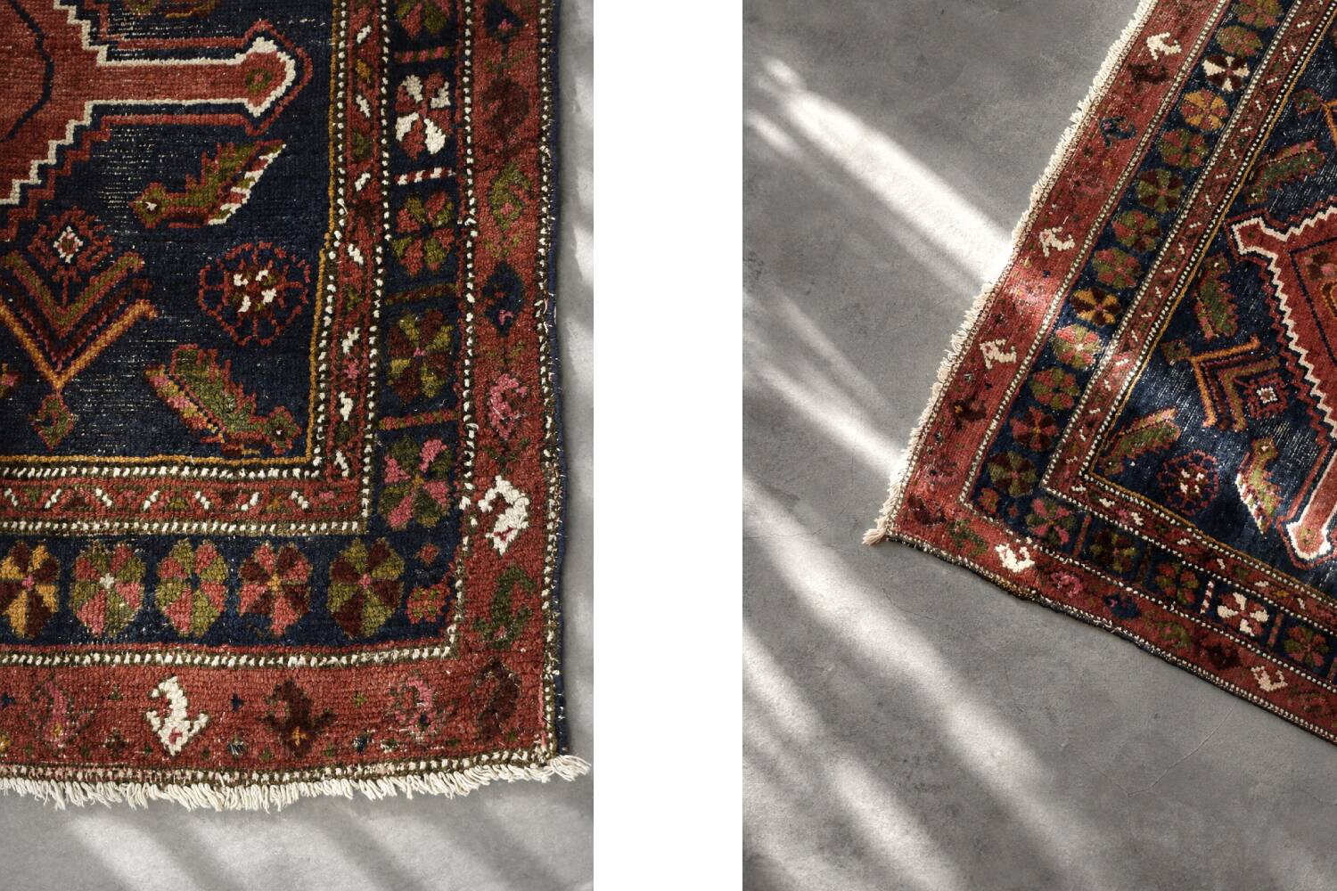 Vintage Handwoven Oriental Tribal Rug, 1940s