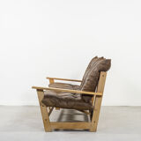 3-seater oak sofa by Vatne Mobler 1960