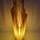 Georgia Jacob's "Athena" lamp in yellow pleated resin, 1970s