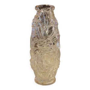 Vase cristal moulé