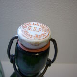 Old green jar and bottle