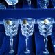 12 glasses of crystal water wine, Antibes model, hand-cut, 18 cl