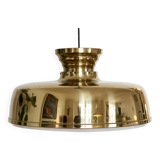 Large brass pendant light. Sweden 1960s