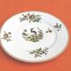 3 flat plates Porcelain of Limoges France "Crane ashy" ...