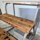 Metal and wood stepladder