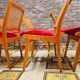 Set of 6 Scandinavian chandinavian chairs 1960