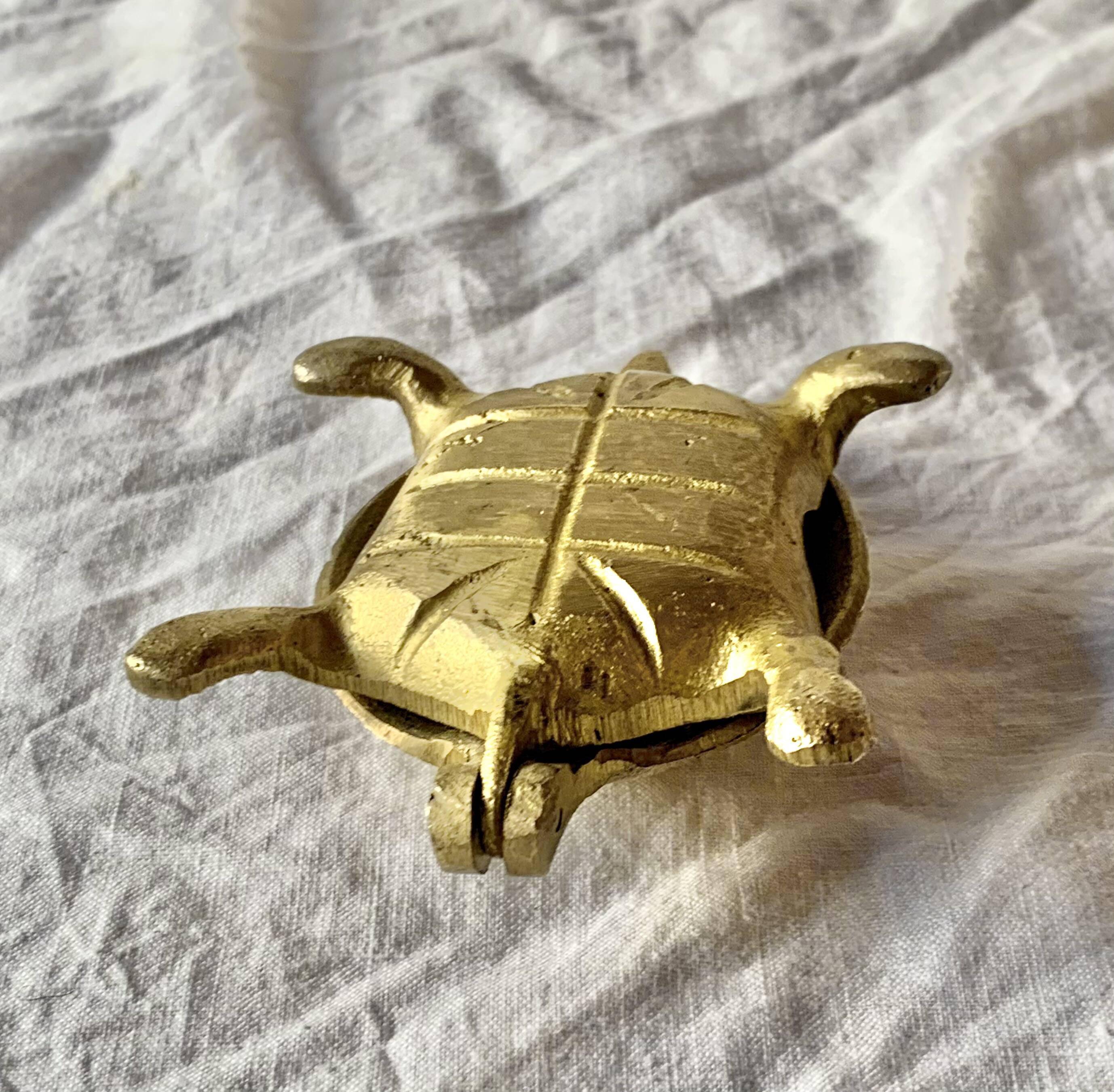 Brass "turtle" ashtray