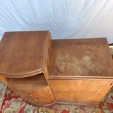 Small art deco sideboard walnut veneer