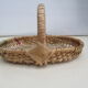 Oval wicker basket