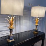 Pair of lamps ears / pineapple by Boulanger, 1970s