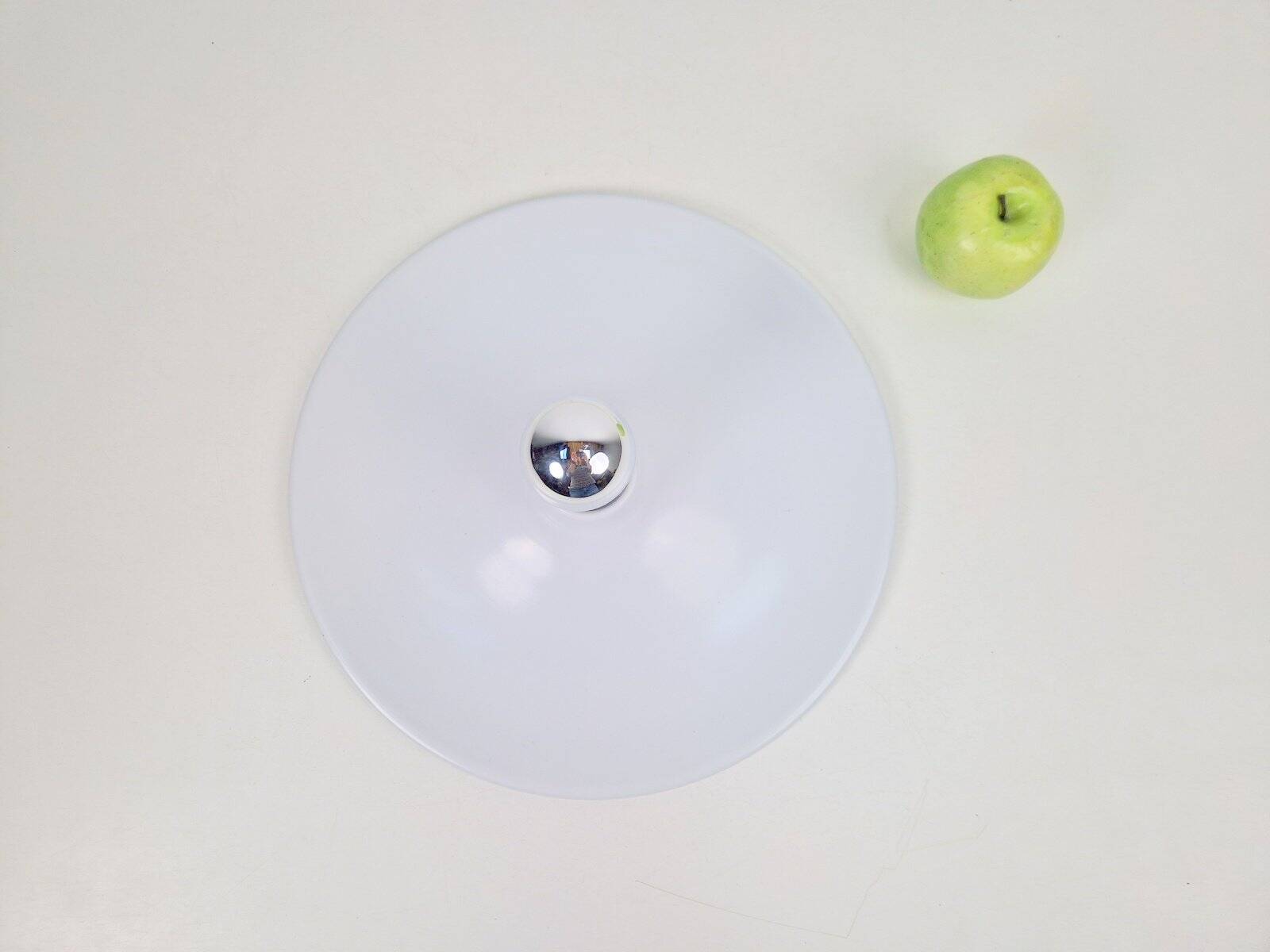 Vintage White UFO Disc Wall Lamps from Targetti Sankey, 1970s, Set of 4