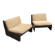 2 carl straub modular lounge armchairs vintage 1970s boucle sofa midcentury 1960s