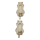 Pair Of Mid Century Swedish Pewter Sconces