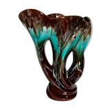 Vase 3 ceramic branches Vallauris 20th century