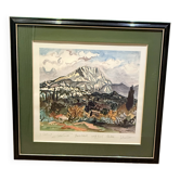 Lithograph by Yves Brayer, signed.