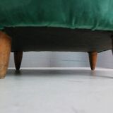 Pair of velvet armchairs Gio Ponti style