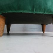 Pair of velvet armchairs Gio Ponti style