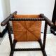 Chaise d'angle bobine en bois vers 1940