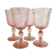 4 Roseline glasses on foot