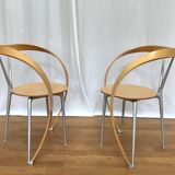 4 “Revers” chairs, ANDREA BRANZI for CASSINA, 90s design