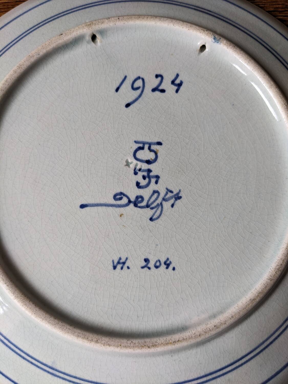 Decorative plate Delft 1924