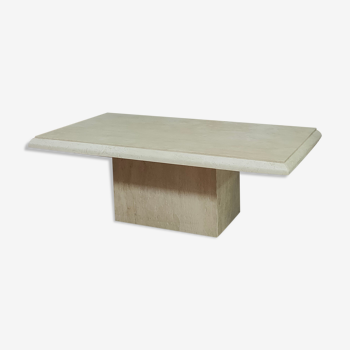 Travertine coffee table