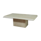 Travertine coffee table