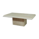 Travertine coffee table