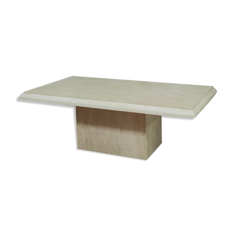 Travertine coffee table