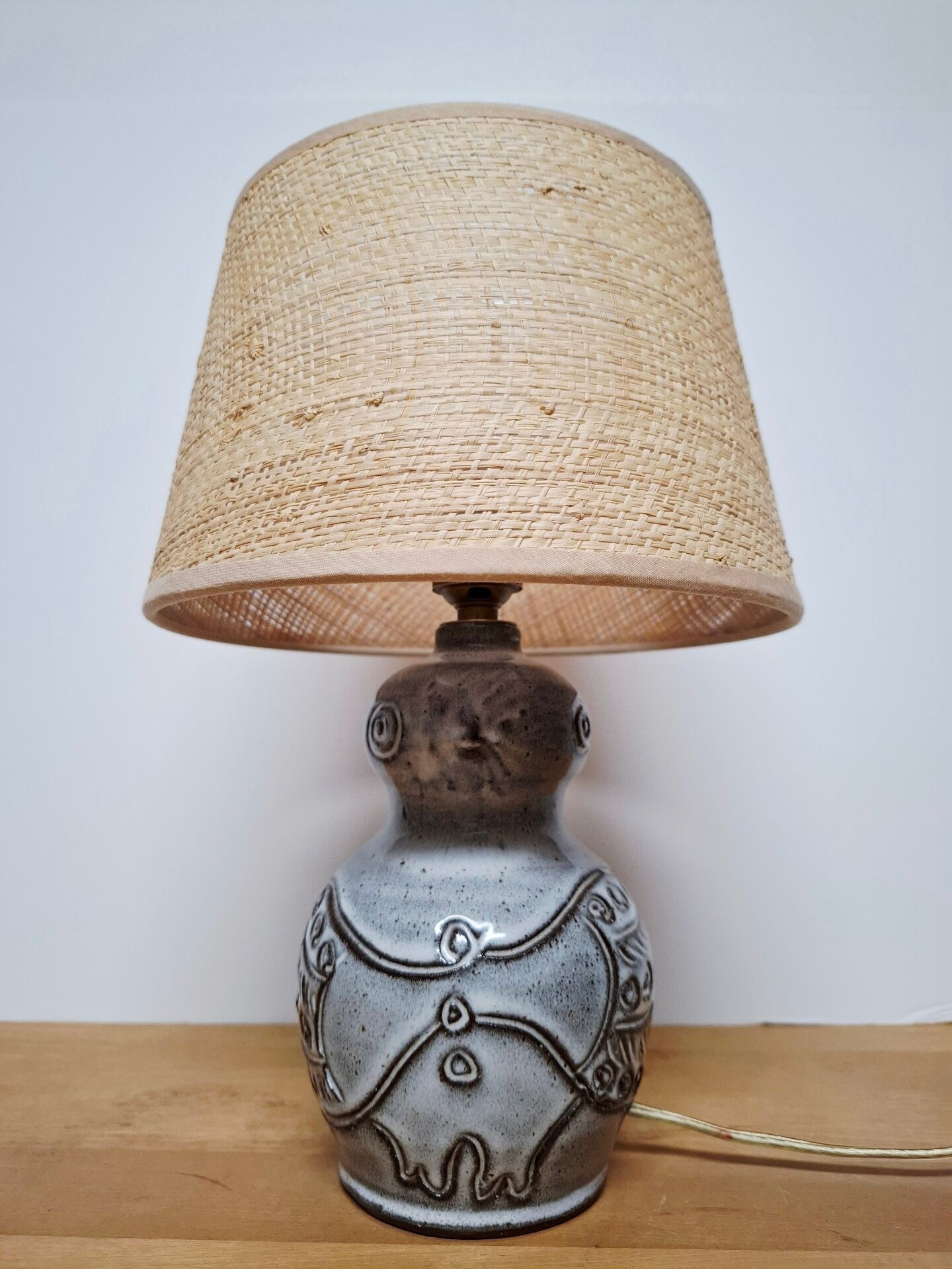 Lampe en céramique zoomorphe 70's