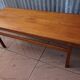 Table basse extensible teck rétro années 1960