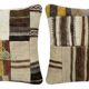 Set of 2 vintage kilim cushion covers 51x51 cm