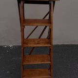 Old and very beautiful restored wooden stepladder 1920/40