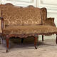 Small Louis XV style wingback bench, circa 1880