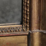 Rectangular gold mirror 161x94cm