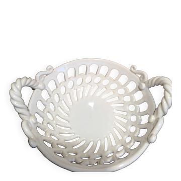 Basket St Maurice Malicorne pottery