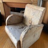 Wooden club chair