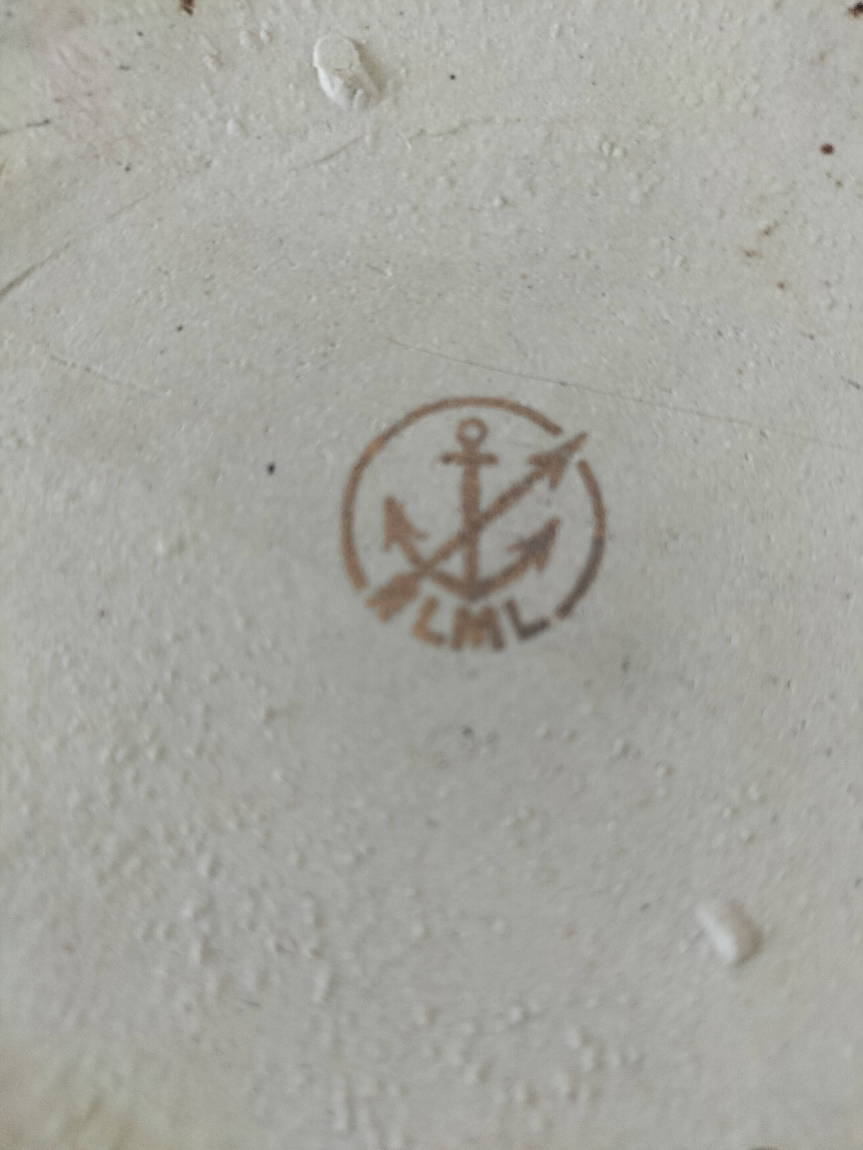 Pot en grès L.M.L. (L Marin-Laflèche) décor Palma – années 70