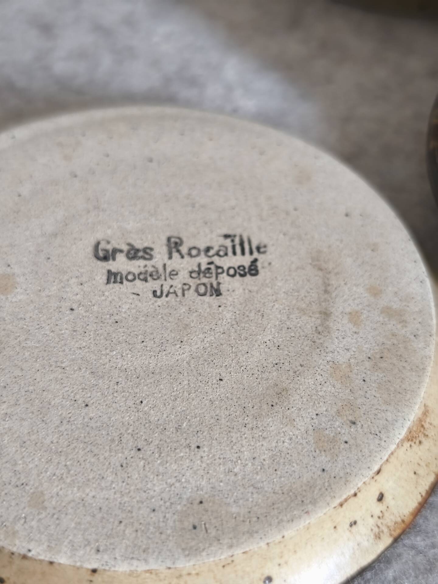 Tasses à café grès rocaille