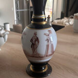 Renaissance style figurative porcelain vase