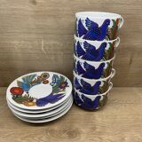Set of 5 big coffe cups Villeroy & Boch Acapulco